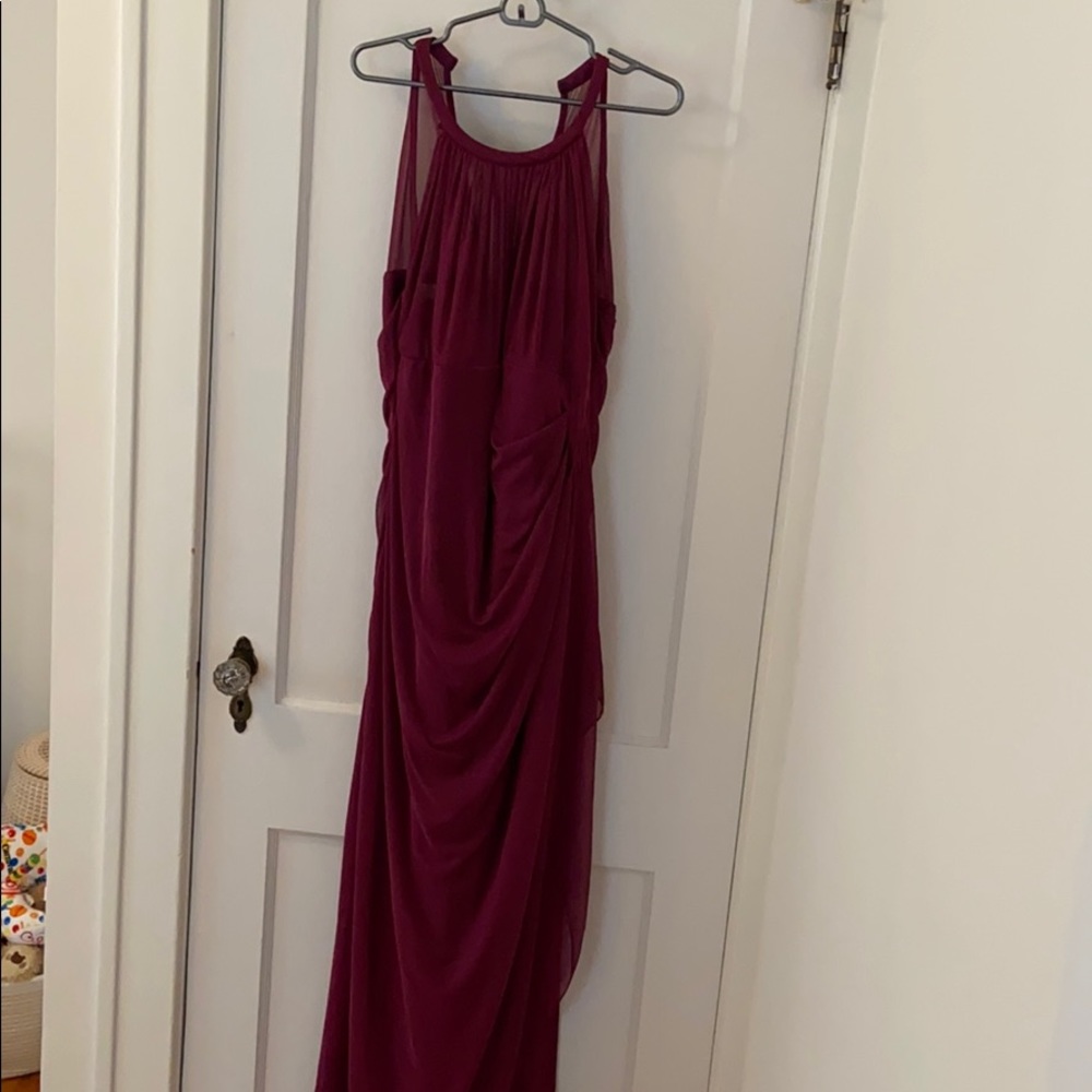 David’s Bridal long mesh dress